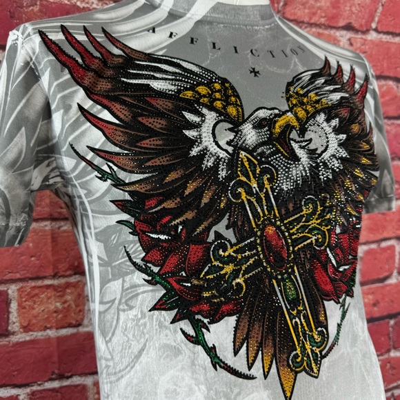 Affliction Black Label Men's Short Sleeve Graphic T-shirt - Size: Small-NWT - Picture 4 of 14